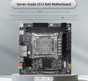 창왕 마이크로컨트롤 X99 ITX NAS <span class=keywords><strong>몬스터</strong></span> 메인보드, 듀얼 10G 네트워크 포트, 8베이, LGA2011-3 소켓 산업용 제어 - Product Image 2