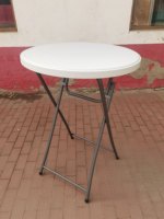 Table de bar ronde pliante en plastique Tables de cocktail pour location de fêtes ou d'événements