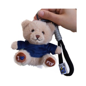 Custom logo Teddy Bear Keychain for <b>Backpack</b> Printed Name Bear Stuffed Doll Graduation Gift Customized Pendant Plush Toy <b>Cheap</b> - Product Image 5