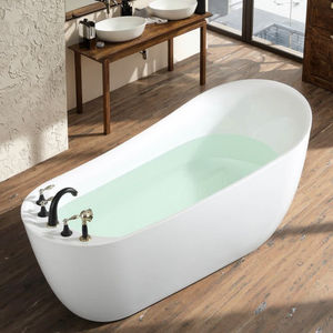 <span class=keywords><strong>Baignoire</strong></span> autoportante ovale en acrylique sans couture avec dossier ergonomique - Product Image 2