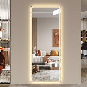 Miroir LED pleine longueur rétroéclairé sans cadre à commande tactile mural pour chambre à coucher et dressing – Vente en gros - Product Image 1