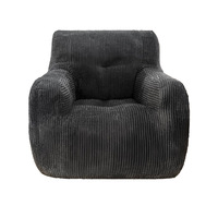 Fauteuil pouf moderne minimaliste en velours côtelé sans cadre, compressé sous vide, transfrontalier, petit fauteuil individuel de sol Tatami pour