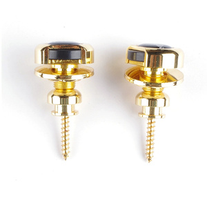 Straplock de sécurité de bouton d'alliage de serrure de sangle de guitare de haute qualité pour l'ukulélé de guitare électrique acoustique - Product Image 3