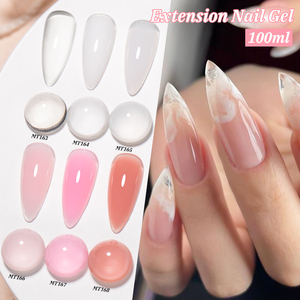 Gel UV/LED de construction MTSSII pour ongles, acrylique, pour French Manucure, <span class=keywords><strong>vernis</strong></span> <span class=keywords><strong>semi</strong></span>-<span class=keywords><strong>permanent</strong></span> UV 100ml, transparent, <span class=keywords><strong>blanc</strong></span>, <span class=keywords><strong>rose</strong></span>, gel d'extension pour ongles - Product Image 3