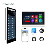 Interkom Video Kontrol Akses Biometrik 8-Inci Pengenal Wajah Sistem Operasi Android 10 Audio Dua Arah Tahan Air Quad-core Thinmoo