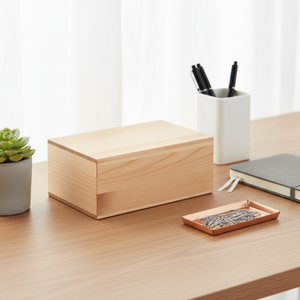 Boîtes cadeaux en <span class=keywords><strong>bois</strong></span> <span class=keywords><strong>naturel</strong></span> poli personnalisées pour la décoration de la maison et la présentation de bijoux - Product Image 1