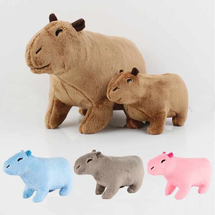 Pelúcia Capivara Desenho Animado - bonitos do Plushie do Capybara