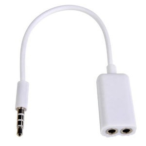 <span class=keywords><strong>Cable</strong></span> divisor de auriculares estéreo de 3,5mm, 1 <span class=keywords><strong>macho</strong></span> a 2 hembra, adaptador de auriculares de <span class=keywords><strong>doble</strong></span> conector 3,5 para teléfono y portátil - Product Image 1