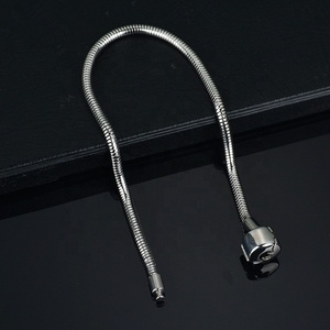 <span class=keywords><strong>Bracelet</strong></span> à maillons et fermoir <span class=keywords><strong>magnétique</strong></span> pour femmes, chaîne initiale de 3mm, accessoires en acier inoxydable, bijoux Los Angeles, <span class=keywords><strong>bricolage</strong></span>, - Product Image 6