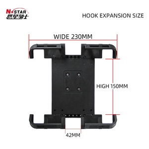 Supporto per poggiatesta per auto portatile N-star supporto per Clip per telefono in plastica per Tablet e telefoni - Product Image 2