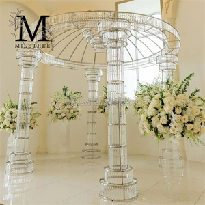 Arco de Boda Moderno <span class=keywords><strong>Transparente</strong></span> de Alta Calidad, Mandap Elegante, Toldo Alto de Acrílico, Chuppah para Decoración de Fiestas y Compromisos - Product Image 5