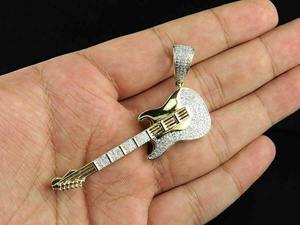 Colgante de Guitarra Hip Hop al por Mayor con Piedra de Diamante, Estilo Moderno, Joyería de Colgante de Guitarra Hecha a Mano en Venta - Product Image 5
