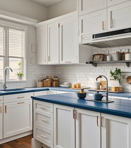 Meubles de cuisine chinois, armoires, design de porte, prêt à assembler, ensemble complet, bois massif, armoires de cuisine modulaires de luxe - Product Image 6