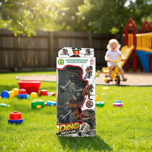 Ensemble de vélos dinosaures Dino Motor Toy 33x14x8 cm pour enfants de 3 ans et plus avec 2 pilotes et mouvement à friction - Product Image 3