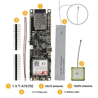 Modul LILYGO T-A7670E R2 4G LTE CAT1 ESP32 Mendukung GSM GPRS EDGE
