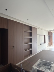 Armoires de rangement de salon modernes et écologiques personnalisées, en bois massif peint, armoires <span class=keywords><strong>TV</strong></span>, armoires latérales de chambre à coucher - Product Image 6