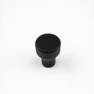 Nero opaco in lega di zinco moderno mobile da cucina manopole armadio tira rotondo cassetto a foro singolo maniglie <span class=keywords><strong>Hardware</strong></span> per mobili - Product Image 3