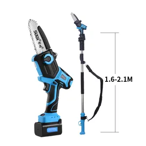 Battery Pole Saws Chainsaw on Pole Electric Lithium Powered for Tree Trimming