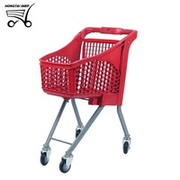 Chariot de courses miniature pour enfants avec panier en fil métallique de 20 litres, avec housse de protection pour chariot de courses pour bébé