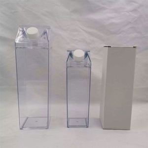 Creative Resistant Plastic Milk Carton <b>Box</b> Geometric Shape Square Milk Cup with Leak-Proof Lid Dishwasher Safe for Party Use - Product Image 5