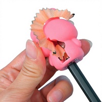 Taille-crayon mécanique en plastique en forme d'animal de dessin animé, mignon et créatif, 7,5x3,5x3,2 cm, pour élèves du primaire et du collège