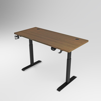 Nouveau design de bureau ergonomique en acier marron réglable en hauteur avec cadre moderne support de bureau électrique pour le bureau