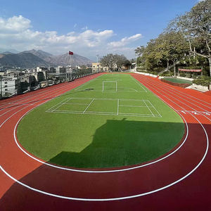 Revêtement de sol sportif sur piste de course hybride personnalisable INOLP résistant à la décoloration avec logo intégrant plusieurs options de couleur - Product Image 1