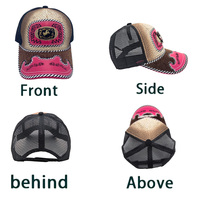 Gorra de Béisbol Unisex con Logo 3D de Metal Estilo Occidental, Informal, de Mezclilla, Lona, Malla, para Pesca al Aire Libre