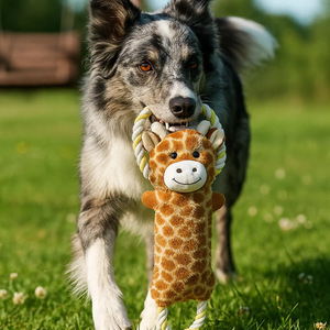 Plush Sound Toys Dogs Cats Pets Durable Companionship Relieve Boredom Grind Teeth Clean Teeth <b>Throw</b> Interactive Toys - Product Image 1