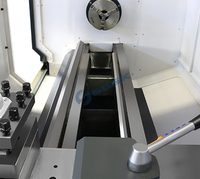 Torno CNC de Cama Plana Horizontal con Sistema de Control GSK CAK6140V, Husillo Único, Servicio Mediano, Alta Precisión, 2 Ejes, Portaherramientas de 4 Estaciones