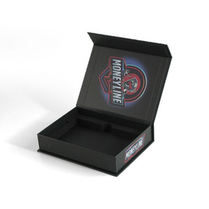 Boîte d'emballage rigide pliable magnétique de luxe faite à la main, gaufrage, pelliculage mat, revêtement UV, personnalisable pour l'électronique - Product Image 1