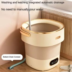 13L พลาสติก ABS แบบพับได้แบบพกพาเครื่องซักผ้าแบบหมุนได้ถุงเท้ากางเกงชั้นในใช้ในบ้านความจุเยอะ - Product Image 2