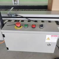 Machine de scellage automatique pneumatique numérique à haute productivité pour boîtes, vitesse réglable, scelleuse de cartons en papier avec ruban adhésif