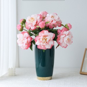 Fleur de pivoine artificielle Ruilisi, blanc laiteux, rose clair, fleur en soie, branche unique, décoration d'intérieur, accessoires de mariage - Product Image 2