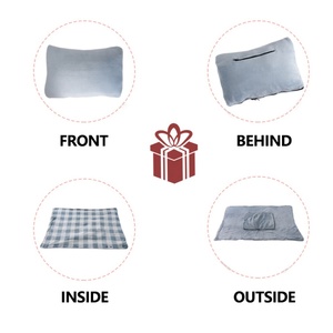 2024 Wholesale High Quality <b>Usb</b> Rechargeable <b>Heating</b> Blanket Electric Multipurpose Lattice Travel Pillow Blanket with <b>Heating</b> - Product Image 4