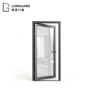 Porte battante en aluminium série 50 sans rupture de pont thermique, légère, à panneau unique, pour projets résidentiels en Asie du Sud-Est - Product Image 2