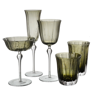Personnalisé Luxe Unique Tulipe en forme de Vintage Gravé Rose Couleur Gobelet Verre Flûte À <span class=keywords><strong>Champagne</strong></span> Verres Pour Hôtel Bar Fête De Mariage - Product Image 3