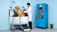304 Edelstahl Hunde-Badewanne Professionelle Pflege-Badestation für Zoohandlungen und Heimgebrauch