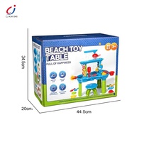 Chengji tendance jouets été plage table de sable enfants jeu d'eau intérieur extérieur en plastique bébé nappe phréatique jouet avec chaise