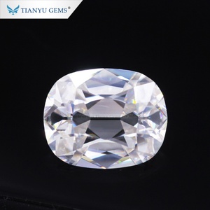 Coussin personnalisé en gros d'usine Moissanite lâche incolore coupe antique de Tianyu Gems - Product Image 2