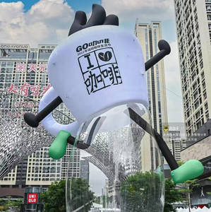 Taza de café inflable <span class=keywords><strong>gigante</strong></span> personalizada para publicidad al aire libre decoraciones de tazas de dibujos animados personalizadas - Product Image 1