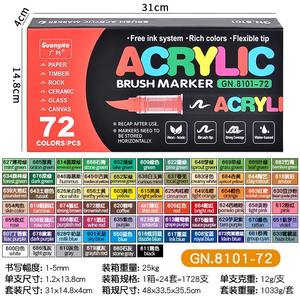 Guangna 8101 dritta 240 colore liquido a testa morbida in acrilico <span class=keywords><strong>pennarello</strong></span> a mano da te Graffiti pittura del corpo arte pennarelli da te - Product Image 5