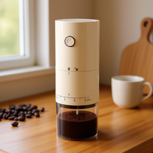 เครื่องบดกาแฟสีครีม IAGREE ความจุ 150 กรัม เครื่องบดกาแฟไฟฟ้าสำหรับใช้ในบ้าน พร้อมใบมีดสแตนเลส - Product Image 2