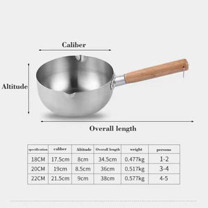 Casserole multi-sections en acier inoxydable compatible avec les plaques à induction, avec wok antiadhésif, équipement de cuisson écologique et durable - Product Image 6
