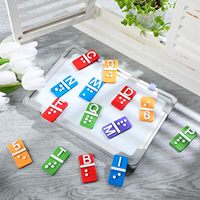 38 pièces de carreaux d'alphabet et de chiffres en braille, points en relief, outil éducatif pour les aveugles et malvoyants, aide pédagogique