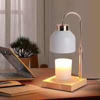Lampe aromatique créative à hauteur réglable avec fondoir à cire et diffuseur d'huiles essentielles Décoration de chevet Chauffe-bougies