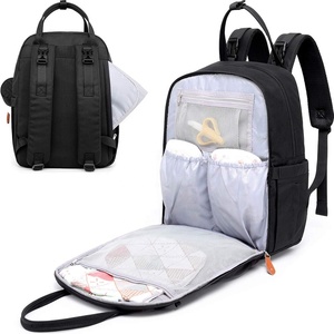 Sac à dos à langer personnalisé avec matelas à langer portable et étui à sucette, sac à dos de voyage imperméable pour bébé et maman - Product Image 6