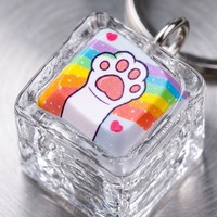 Porte-clés en résine réaliste personnalisé HanXin, logo imprimé UV, cadeau d'été Kawaii, vente en gros, fournisseur d'usine