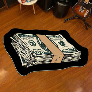 Hypebeast, alfombra moderna para bolsa de dinero, alfombra de dólar con diseño, alfombra acrílica, Alfombra de felpa para dormitorio infantil, alfombra esponjosa para guardarropa - Product Image 2