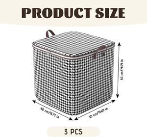 Bolsa de Almacenamiento de Tela de Gran Capacidad 80L/100L/140L/180L, Caja de Almacenamiento para Ropa y Edredones de Dormitorio - Product Image 2